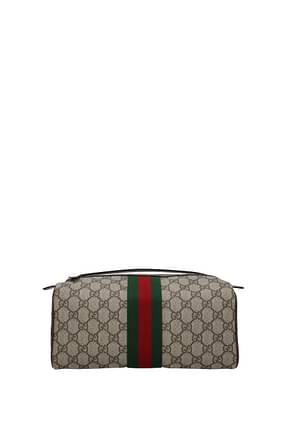 Gucci Beauty Case Donna Tessuto Marrone