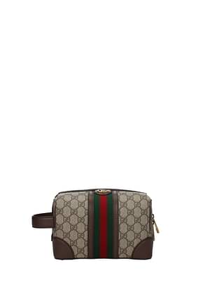 Gucci Beauty cases Men Fabric  Brown