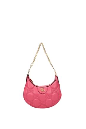 Gucci कंधे पर डालने वाले बैग महिलाओं चमड़ा गुलाबी