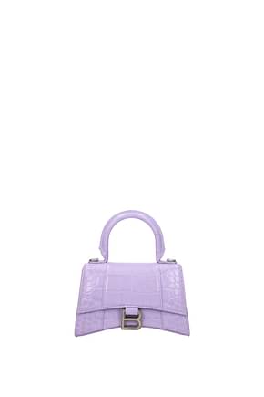 Balenciaga Handbags Women Leather Violet Lilac