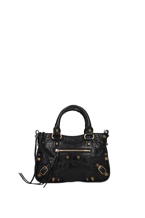 Balenciaga Handbags neo cagole Women Leather Black
