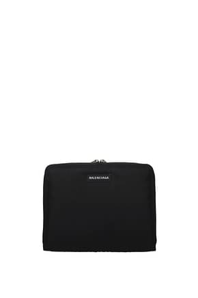 Balenciaga غطاء iPad رجال قماش أسود
