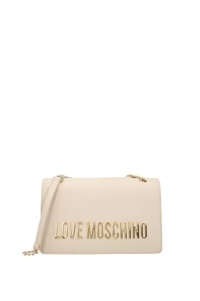 Love Moschino Shoulder bags eco friendly Women Polyurethane Beige Ivory