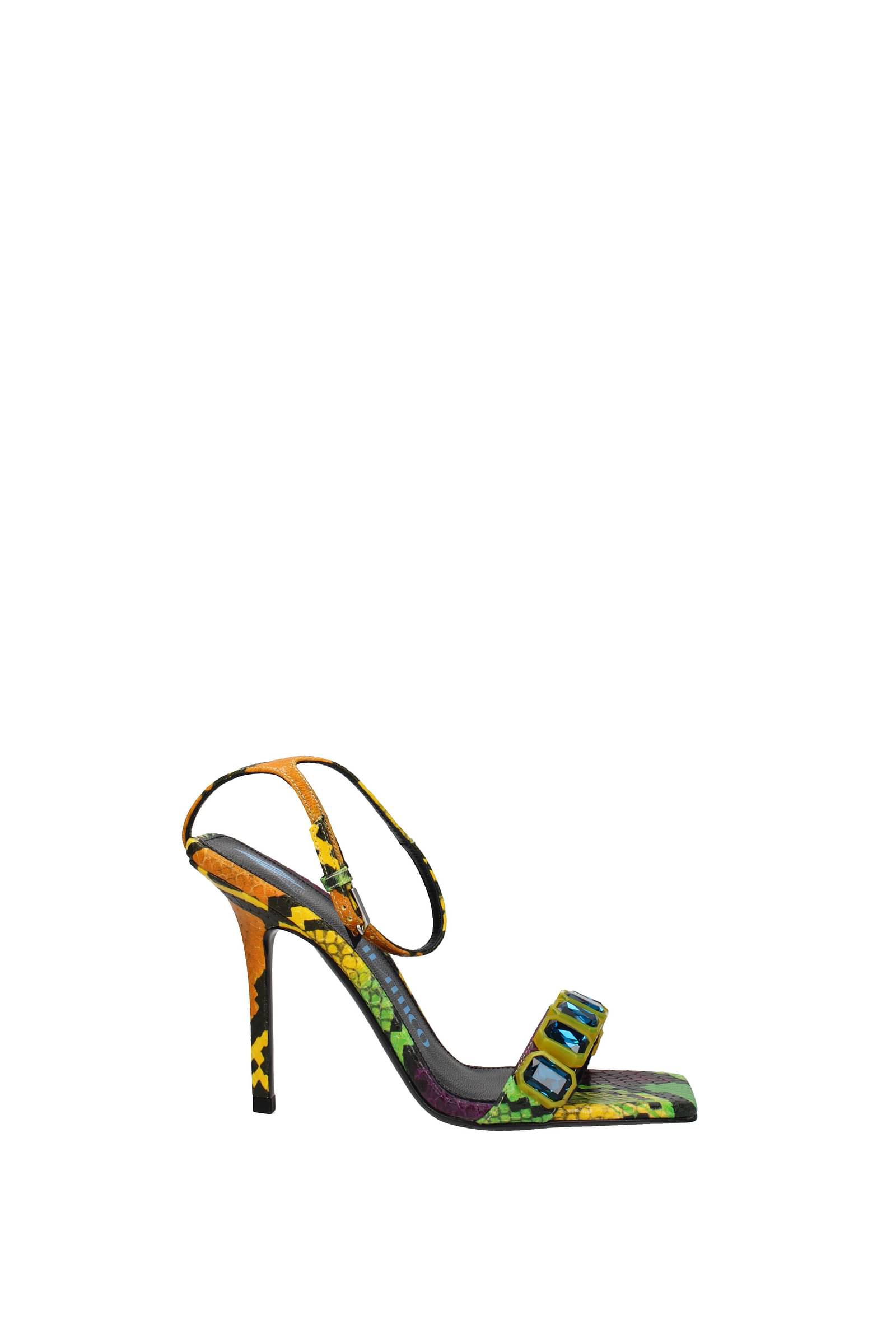 BCBG Girls Snake Print Multicolor Ribbed Heel Platform Sandals Size 8.5 |  eBay