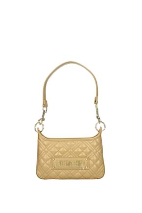 Love Moschino Shoulder bags Women Polyurethane Gold