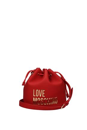 Love Moschino कंधे पर आड़ा पहने जाने वाला बस्ता महिलाओं पोलीयूरीथेन लाल