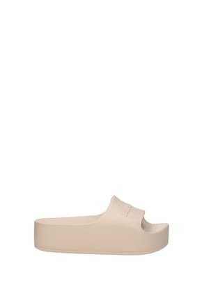 Balenciaga Slippers and clogs chunky Women Rubber Beige Light Sand