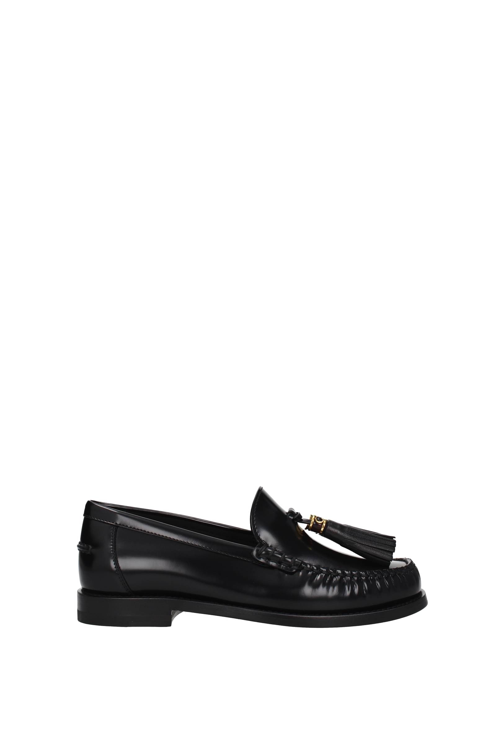 Christian Dior Mocassins d academy Femme Cuir Noir