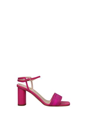 Christian Dior Sandals Women Fabric  Fuchsia