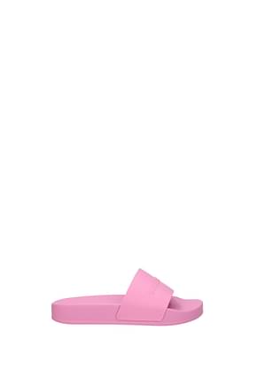 Balenciaga Idées cadeaux slippers kids Femme Caoutchouc Rose Rose Doux