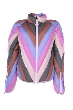 Khrisjoy Gift ideas ski chevron jacket Women Polyester Multicolor
