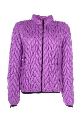 Khrisjoy Ideas regalo ski chevron quilted jacket Mujer Poliamida Morado