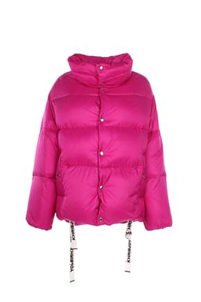 Khrisjoy Ideas regalo puff oversize bomber Mujer Poliéster Fucsia