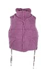Khrisjoy Gift ideas puff oversize vest pile Women Acrylic Violet Mauve
