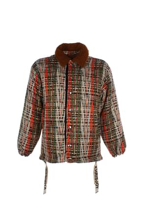 Khrisjoy أفكار هدايا puff coach tweed jacket رجال صوف متعدد الألوان