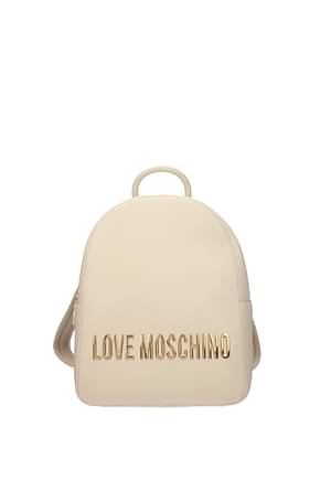 Love Moschino Backpacks and bumbags eco Women Polyurethane Beige Ivory