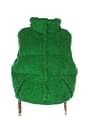 Khrisjoy Gift ideas puff oversize vest pile Men Polyester Green Light Green