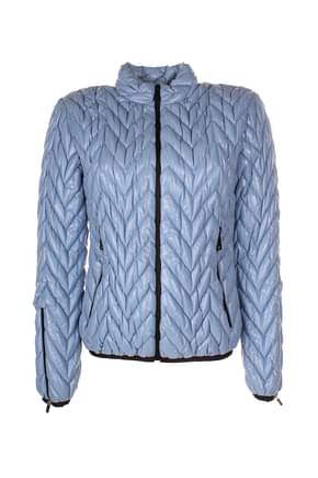 Khrisjoy Idee Regalo ski chevron quilted jacket Donna Poliammide Celeste
