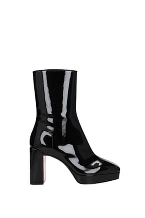 Louboutin Ankle boots alleo Women Patent Leather Black