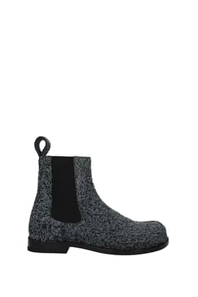 Loewe Ankle boots Women Suede Gray Charcoal