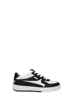 Palm Angels Sneakers Donna Pelle Bianco Nero
