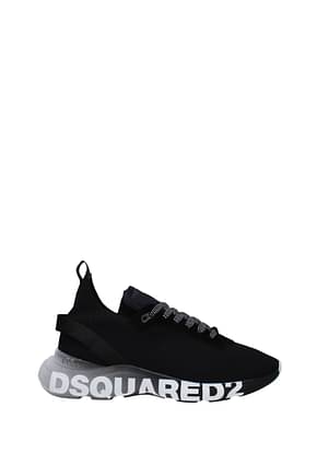 Dsquared2 أحذية رياضية fly رجال قماش أسود