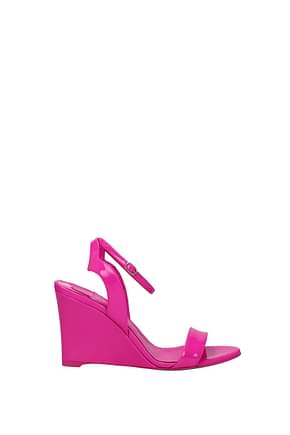 Louboutin Zeppe chick Donna Vernice Fuxia