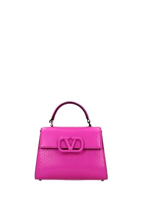 Valentino Garavani Handtaschen Damen Leder Python Rosa