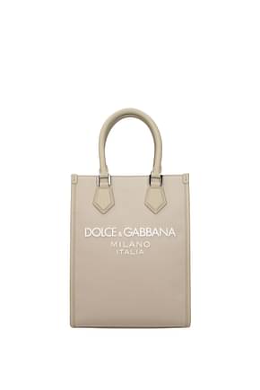 Dolce&Gabbana Handtaschen Herren Stoff Beige Heiße Wüste