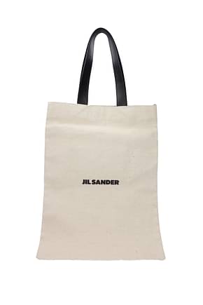 Jil Sander Shoulder bags Women Fabric  Beige Porcelain