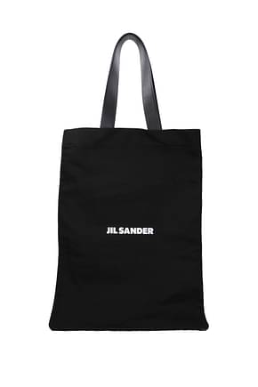 Jil Sander Shoulder bags Women Fabric  Black White
