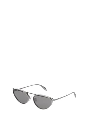 Alexander McQueen Sunglasses Women Metal Silver
