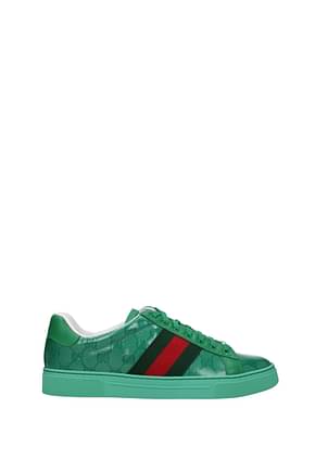 Gucci Sneakers Homme Tissu Vert