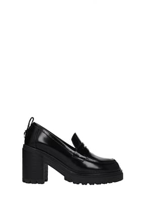 Sergio Rossi Loafers Women Leather Black