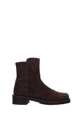 Stuart Weitzman Ankle boots 5050 Women Suede Brown Hickory