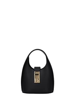 Salvatore Ferragamo Handbags hobo  Women Leather Black