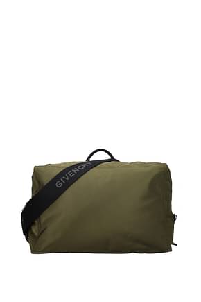Givenchy Crossbody Bag pandora Men Fabric  Green khaki