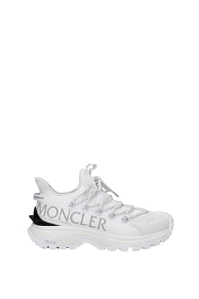 Moncler Sneakers Femme Tissu Blanc