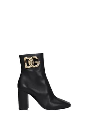 Dolce&Gabbana टखने तक ढके जूते महिलाओं चमड़ा काली
