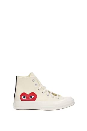 Converse Sneakers comme des garcons Donna Tessuto Beige