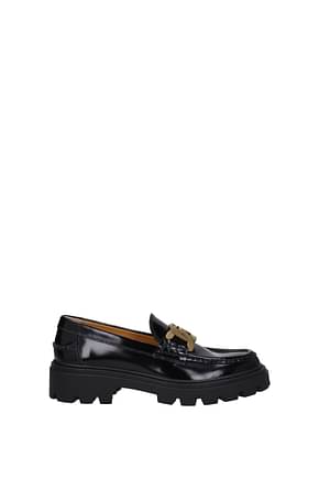 Tod's Loafers Women Leather Black