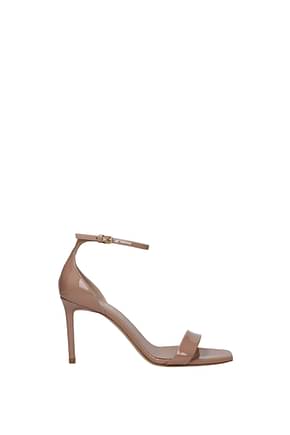 Saint Laurent Sandals amber Women Patent Leather Pink Naked