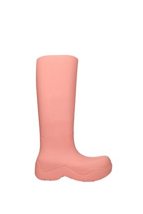 Bottega Veneta Boots Women Rubber Pink Peach