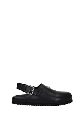 Dolce&Gabbana Slippers and clogs Men Leather Black