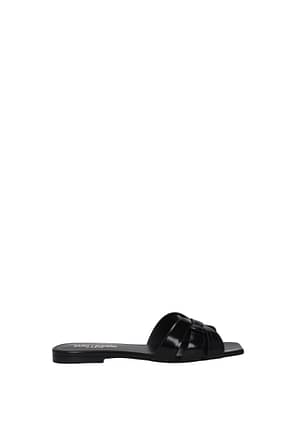 Saint Laurent Slippers and clogs marilyn Women Leather Black