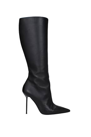 Paris Texas Boots lidia Women Leather Black