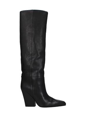 Paris Texas Boots jane Women Leather Black