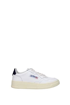 Autry Sneakers Donna Pelle Bianco Blu Scuro