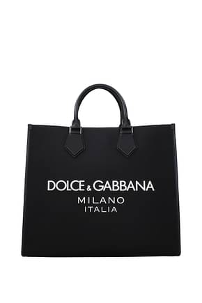 Dolce&Gabbana Borse a Mano Uomo Tessuto Nero