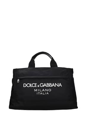 Dolce&Gabbana Borsoni Uomo Tessuto Nero